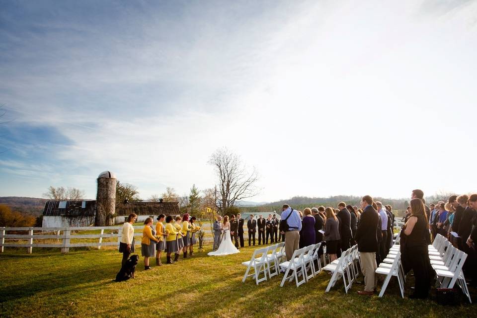 Outdoor wedding