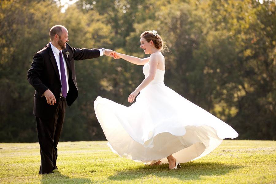 Twirling the bride