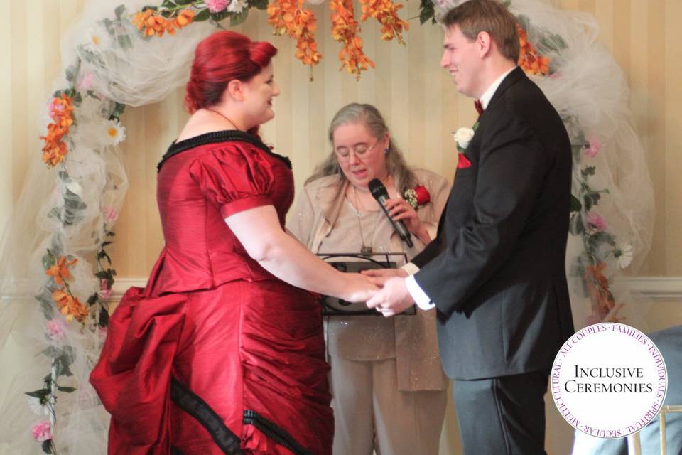 Officiant heading the ceremony