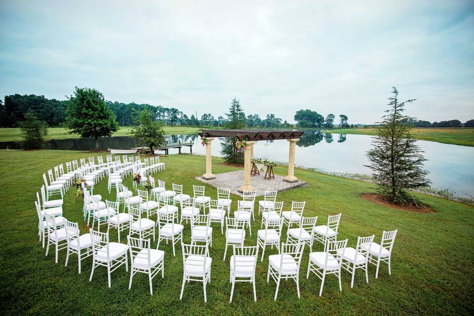 Wedding ceremony area