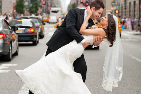 The Classic NYC kiss in the street.