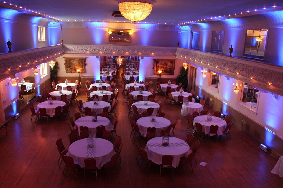 Mahler Ballroom Uplighting