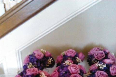 Purple bouquets