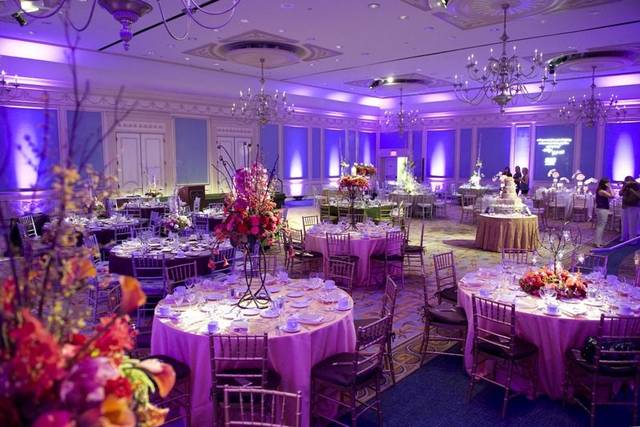 Wedding reception setup