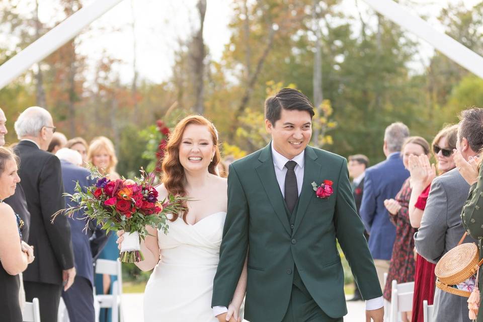 Bride and Groom Recessional