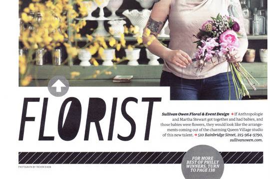 Best Florist Philadelphia Magazine 2011