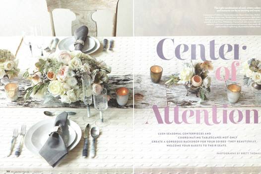 Tablescape feature of custom elements for Philadelphia Wedding