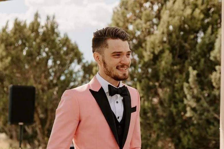 Pink tuxedo