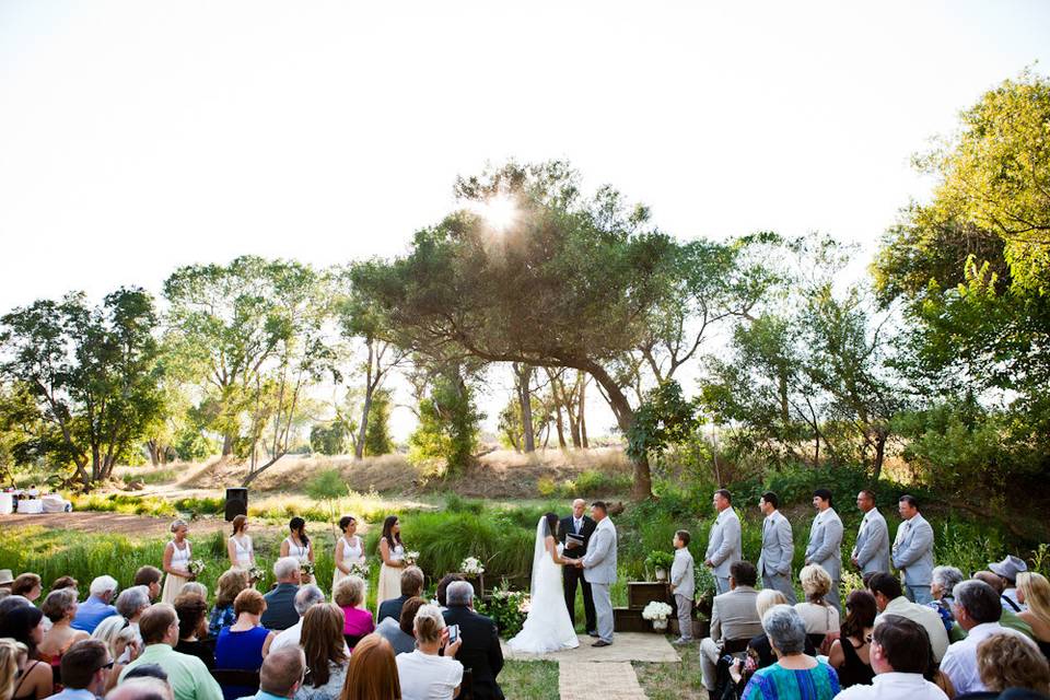 Wedding ceremony area