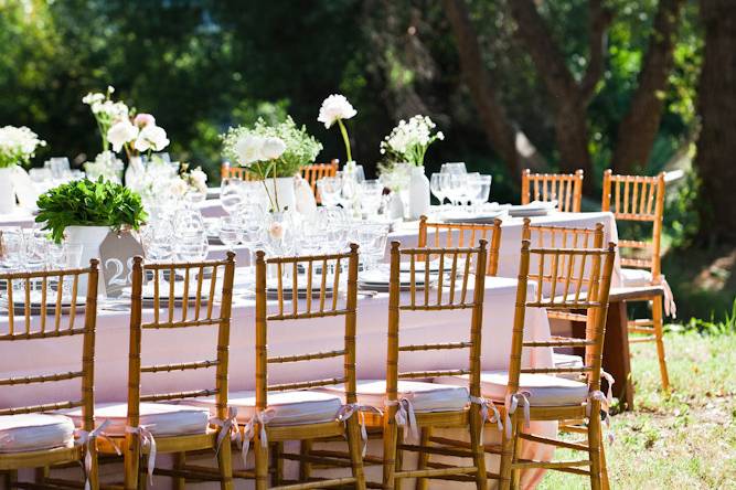 Wedding ceremony area