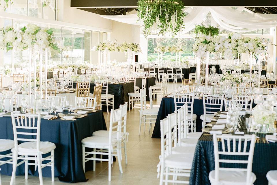 White Chiavari Wedding