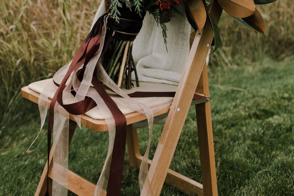 Natural Wood Folding Chair