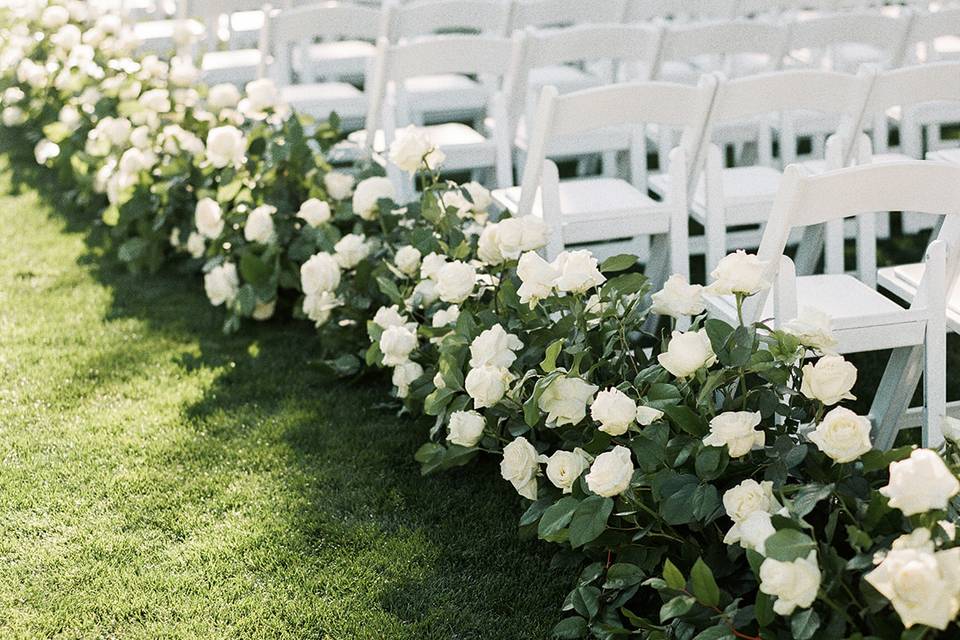 White Resin Chair Ceremony