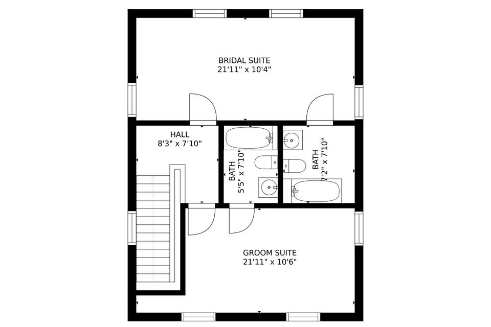 Bridal Suites Floor Plan