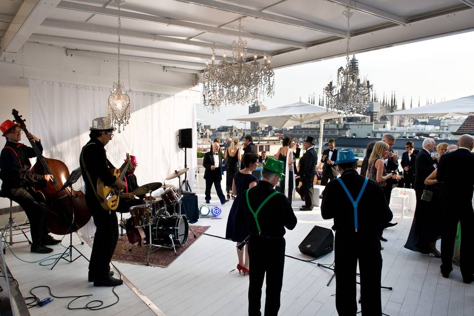 Performing for guests
