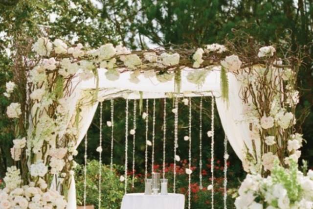 The wedding setup
