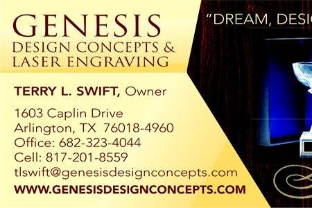 Genesis Design Concepts & Laser Engraving