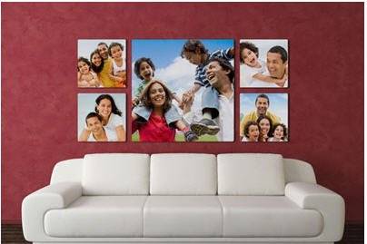 After the wedding and honeymoon - make a picture wall collage.  Sizes range for 8