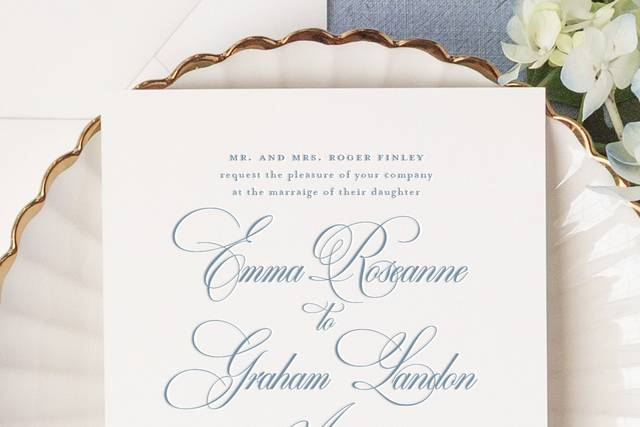 Large script invitations