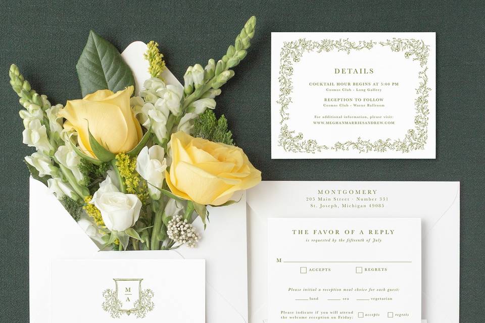 Semi-custom invitations
