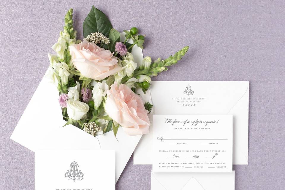 Vintage monogram suite