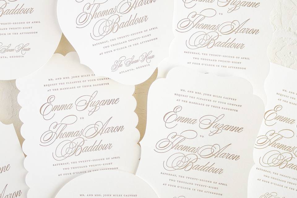 Die cut shapes