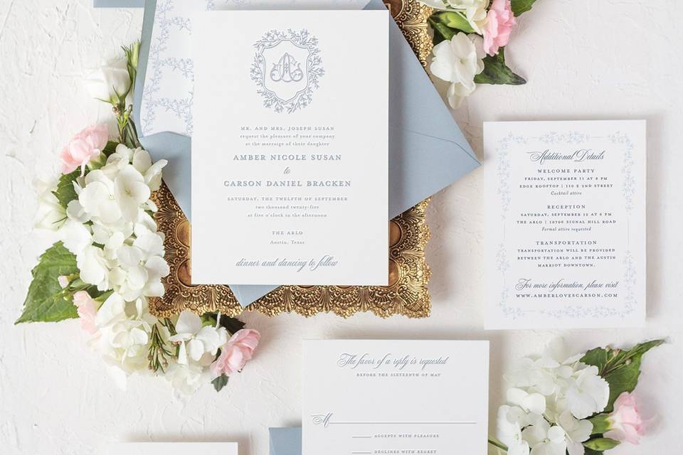 Classic invitations