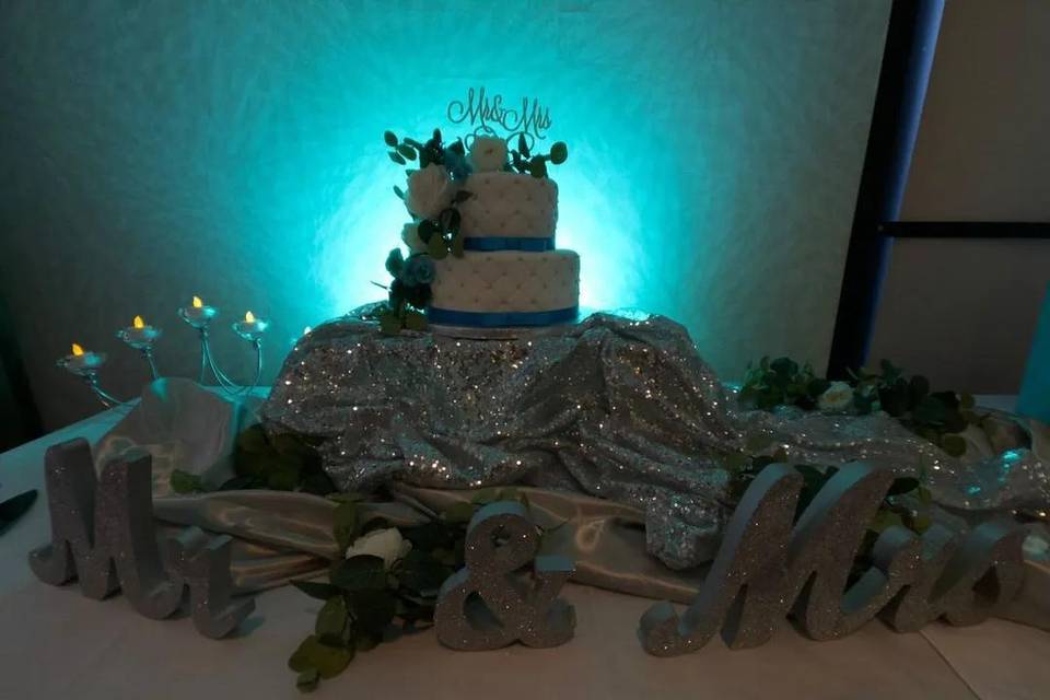Cake with up lighting