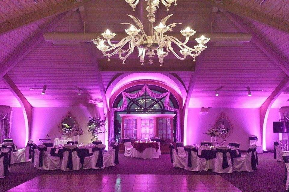 Wedding reception area