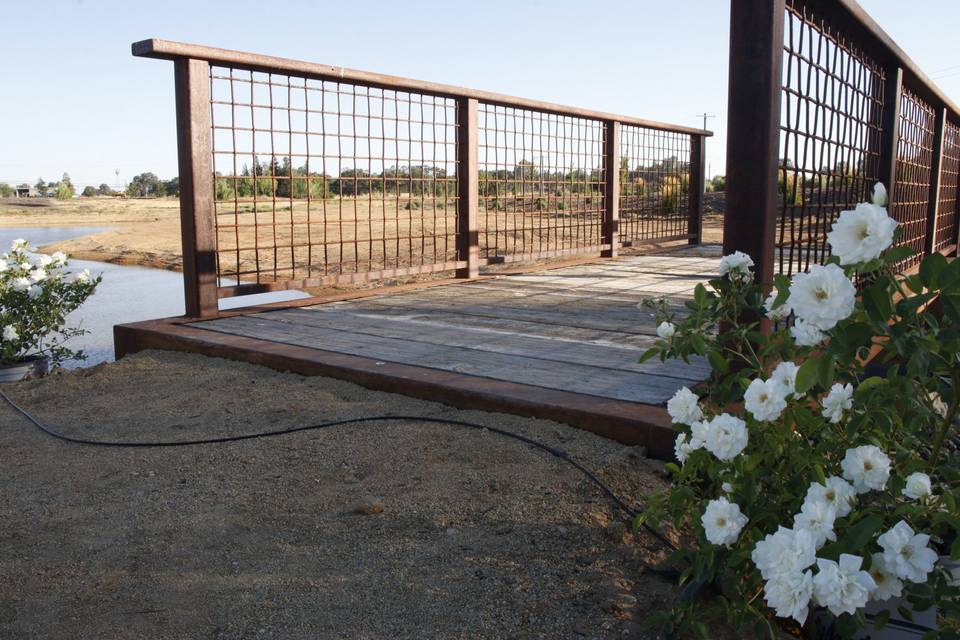 Bridge with roses