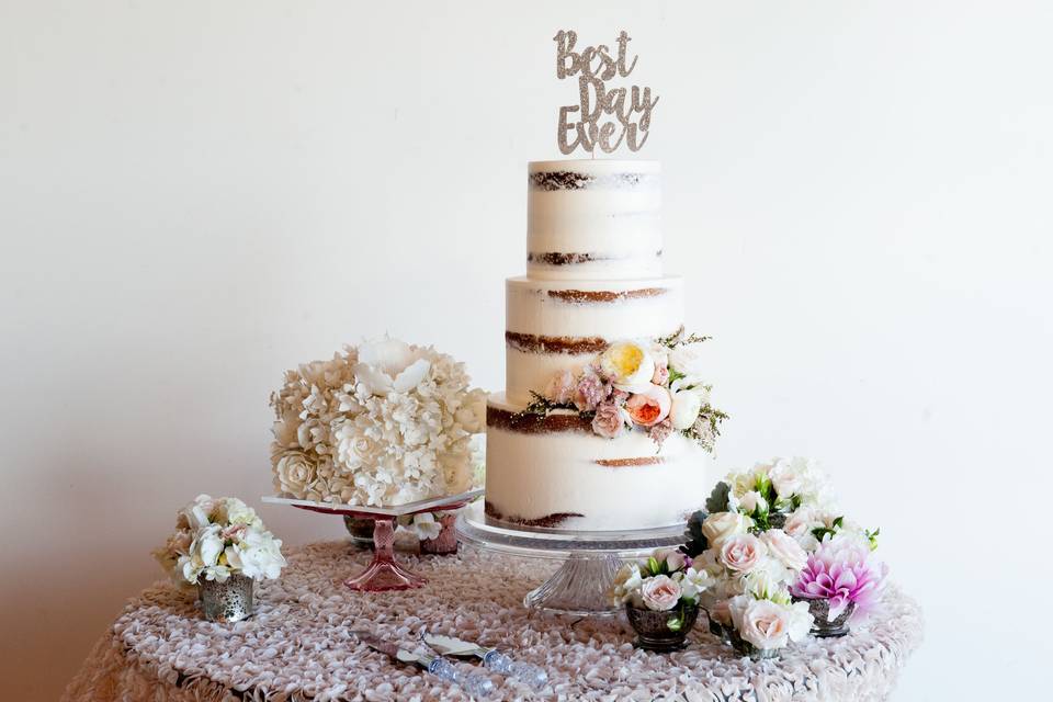 Cake table display