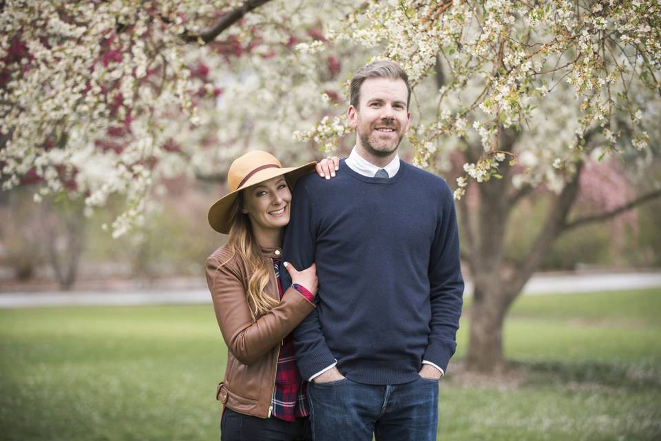 Cherry Blossom Engagement