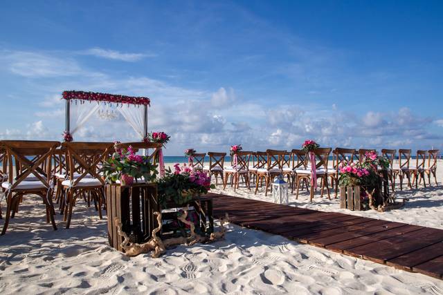 Beachfront Wedding Setup