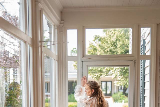 Bride on Sunporch