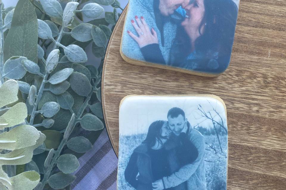 Printed Engagement Photo Favor
