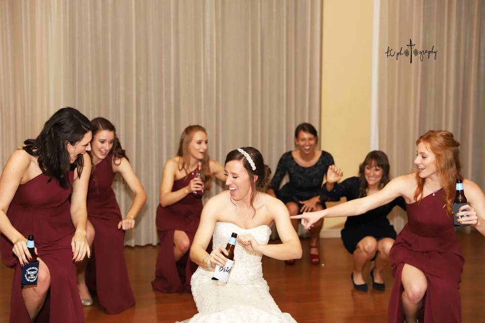 Dancing bride