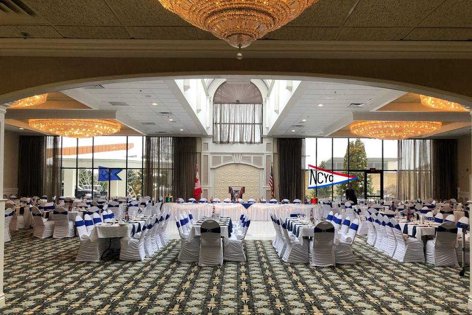 The ballroom is ideal for celebrating in