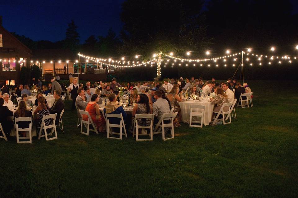 Wedding reception area