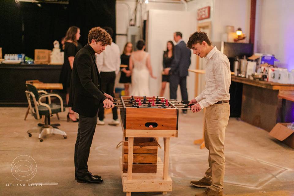 Some foosball for the teens