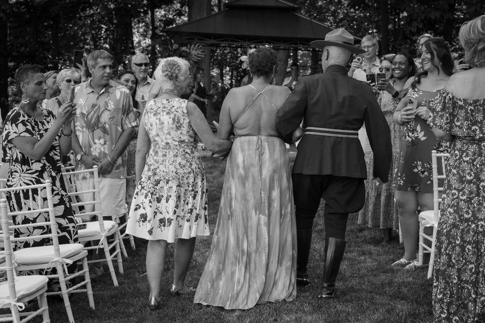 Walking down the aisle