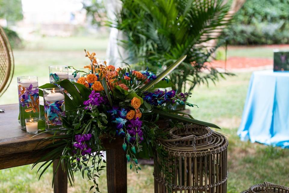 Detail of head table