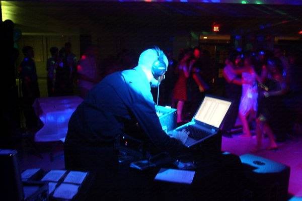 This is a shot of me in action at a school dance