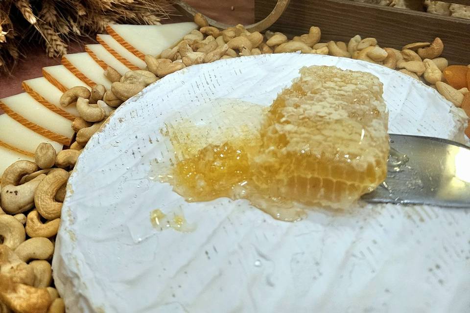 Cheese Board with local honey