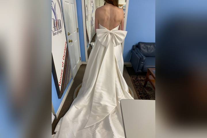 Wedding Dress Train Alteration