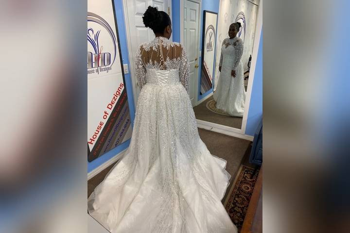 Bridal Gown Back Detail