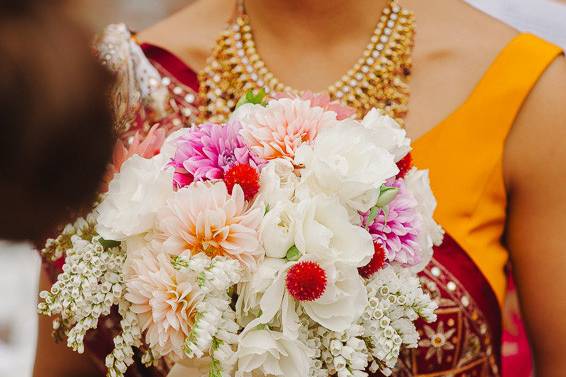 lush indian bridal bouquet