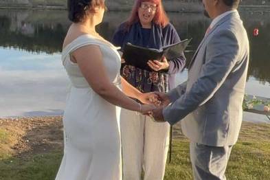 Sunrise Ceremony at the Lake