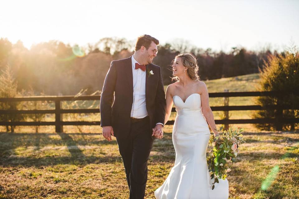 Golden hour couple portrait