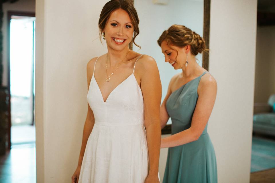 Bride with her Maid of Honor