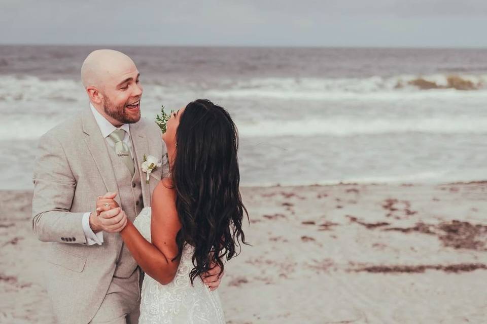 Newlyweds On The Beach!